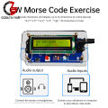 DC9V CW Decoder Morse Code Reader DIY CW Trainer Decoder Kit LCD Display Radio Circuit Board Electronic Welding Practice Kits. 