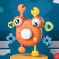 Crab Sensory Toys Fine Motor Skills Puzzle Stacking Toys BPA Free Early Educational Toy Cognitive Development for Kids Children MuXiaRe.
