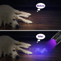 LED UV Flashlight 365/395nm Portable Mini Ultraviolet Torch Waterproof Zoomable Violet Light Pet Urine Scorpion Detector UV Lamp. 