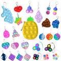 Push Pop Pop Bubble Sensory Fidget Toy Stress Relief Fidget Toys Anxiety Pop It Phillipines Special Needs Silent Classroom Fidget Toys Keychain. 