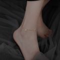 New Lucky Ball Pendant Anklet for Women Boho Wave Chain Bracelet Leg Foot Jewelry Summer Beach Shiny Anklet Mother's Day Gift.