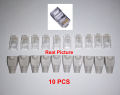 10 PCS RJ45 Network Connector + CAP CAT5e CAT6 Transparent Networking Cable Connectors. 