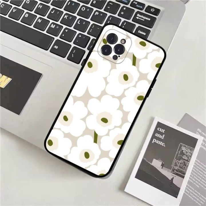 M-Marimekko-U-Unikko%20Flowers%20Phone%20Case%20For%20iPhone%2015%2014%2013%2012%20Mini%2011%20Pro%20XS%20Max%20X%20XR%20SE%206%207%208%20Plus%20Soft%20Cover%20-%20Image%203