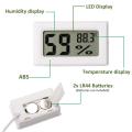 Digital Lcd Mini Thermometer Hygrometer Fridge Freezer Temperature Humidity Meter - Thermometer. 