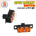 5PCS High Knob 6 Pin 3 Position DPDT Panel Slide Switch 0.5A 50V DC. 