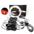 6 in 1 RGB LED Atmosphere Car Interior Ambient Light Kit Fiber Optic Strips Light By App Control DIY Music 6M Fiber Optic Band-RGB. 