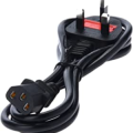Desktop Power Supply Cable Cord - 3 Pin Plug With Fuse. 