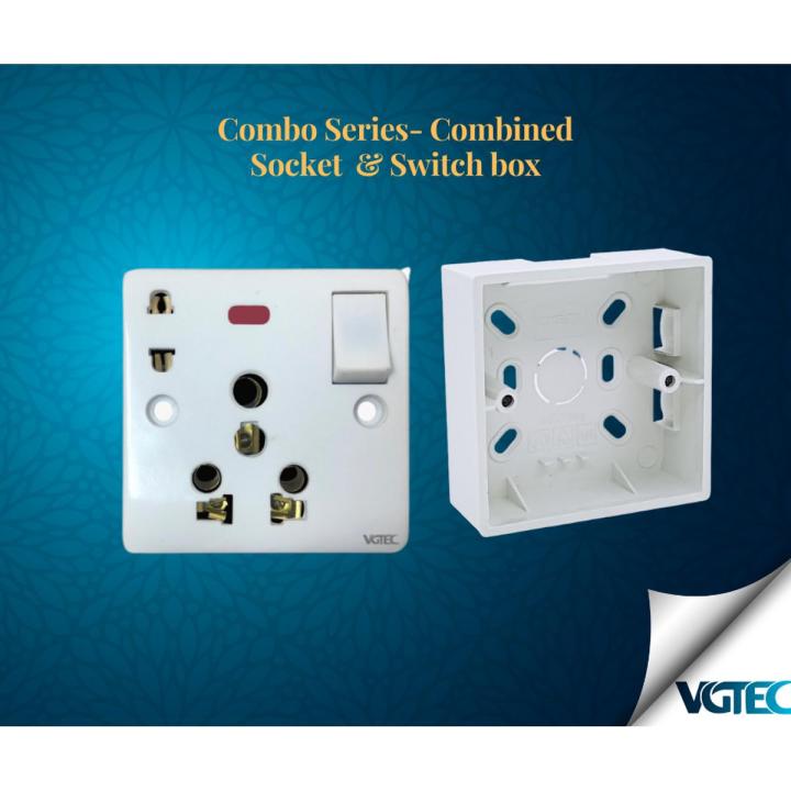Combo- Combined Socket & Switch Box