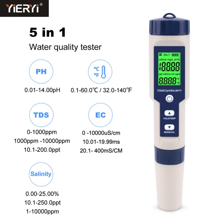 yieryi%20Salinity%20Meter%205%20in%201%20Salinity/TDS/EC/PH/Temp%20Tester%20with%20ATC%20Saltwater%20Tester%20for%20Seawater%20Aquariums%20Marine%20Monitoring%20and%20Koi%20Fish%20Pond%20-%20Image%202