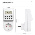 TM03 Digital Timer Switch Socket 24 Hour Cyclic Kitchen Timer Outlet Programmable Timing Socket EU UK AU US BR FR IT TH Plug.