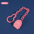 Baby Pacifier Chain Clip | Food Grade Silicone Holder | Anti-Drop Strap for Pacifiers & Teether Toys.