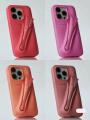 Minimalist Solid Color Rhode Soft Silicone Case For iPhone 15 14 PIus 11 13 12 Pro Max Can Be Installed With Lipstick Back Cover.