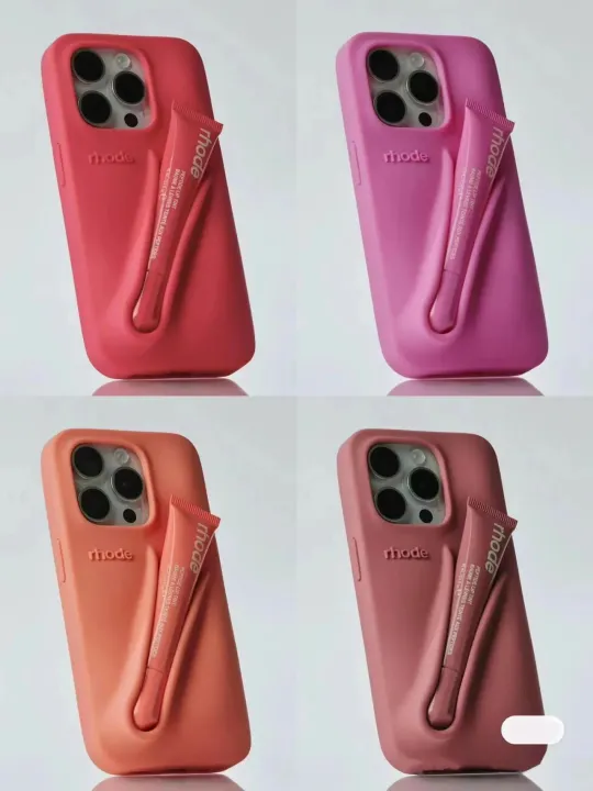 Minimalist%20Solid%20Color%20Rhode%20Soft%20Silicone%20Case%20For%20iPhone%2015%2014%20PIus%2011%2013%2012%20Pro%20Max%20Can%20Be%20Installed%20With%20Lipstick%20Back%20Cover%20-%20Image%205