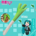 42cm New Hatsune Miku Cosplay Chinese Green Onion Shallot Scallion Short Plush Stuffed Toys Dance Props Animation Kid Girl Gifts. 