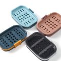 1/2PCS Simple Soap Box Punch-free Wall-mounted Household Soap Rack Double-layer Drain Soap Box Bathroom Sink Accessories.