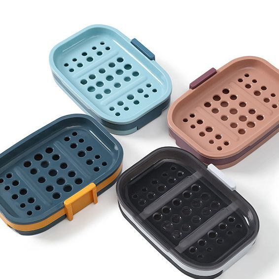 1/2PCS%20Simple%20Soap%20Box%20Punch-free%20Wall-mounted%20Household%20Soap%20Rack%20Double-layer%20Drain%20Soap%20Box%20Bathroom%20Sink%20Accessories%20-%20Image%208