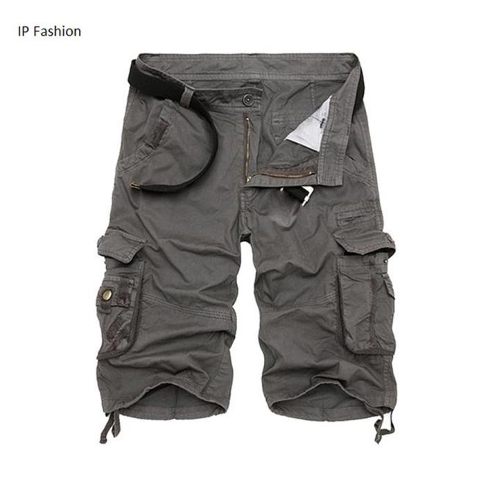 Mens Comfortable Cotton Cargo Shorts Half Pants