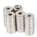 15mm Disc Neodymium Magnet 15x3mm With Countersunk Hole Industrial Super Strong Neodymium Magnets Super Strength Permanent NdFeB N35 Magnet For. 
