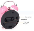 Heart-Shaped Metal Alarm Bed/Table Clock. 