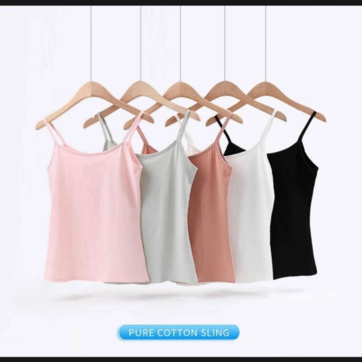 3%20Pcs%20Ladies%20Camisole%20For%20All%20Season%20Use%20Cotton%20Cami%20Dress%20tank%20tops%20-%20Image%203