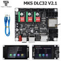 MKS DLC32 V2.1 Offline Controller Board 32bits ESP32 WIFI GRBL Motherboard For Laser Engraving Machine TS35 Touch Screen Display.