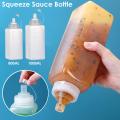 800/1000Ml Squeeze Sauce Bottle Large Calibre Dustproof Plastic Household Seasoning Bottle For Kitchen. 