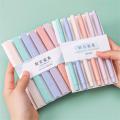 6PCS Double Tip Highlighter Pens Kawaii Candy Color Manga Markers Pastel highlighter set Stationery.