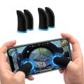 2 pcs / 1 Pair Breathable Mobile Gaming Finger Sleeve Press Trigger Game Controller Sweatproof Gloves for Mobile Gaming. 
