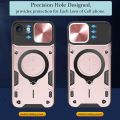 xprmy for iPhone 8 / 7 / iPhone SE 2020 2022 Dual Layer Phone Case with Slide Camera Cover and Metal Hidden Bracket. 