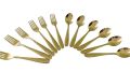 12 Pcs Stainless Steel Tea Spoon & Fork Set - Stainless Steel For Long-Lasting Use.