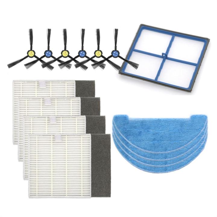Replacement Parts for Ilife V8 V8S X750 X7 Robotic Vacuum Cleaner Filter Screen Side Brush Mop Cloth