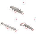 Hiking Titanium Alloy Buckle Ribbon Ending Buckles Belt Clip Quick Draw Keychain Hanging Buckles Key Ring Demoo. 
