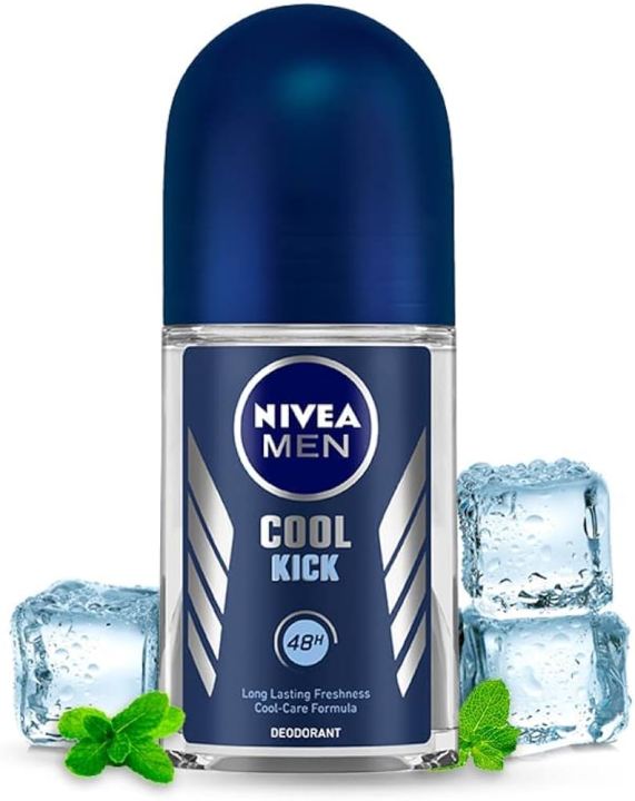 International Germany product Deodorant Roll on NIVEA MEN Cool Kick used for male - 50 ml