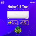 Haier 1.5 Ton HeatCool Inverter Voice Control AC - (HSU-18HeatCool:(INV)(Wifi)(3DF) 🚚 Free Delivery  💳 0% EMI Available,Official Warranty by Haier with Free Delivery. 