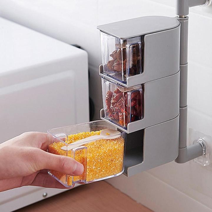 Fashion Seasoning Storage Boxes Spice Jar Kitchen Condiment