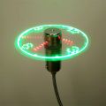 USB Mini Flexible Time LED Clock Fan Usb Clock Fan Gadgets.