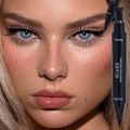 2 in 1 Stamp Black Liquid Eyeliner Pen Waterproof Fast Dry Triangle Seal Eye Liner Pencil Cosmetic Double-ended Eyeliner Makeup Cosmetics. 