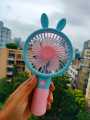 Cute Mini Fan 3-Speed Mini Fan (USB Rechargeable) - Travel-Ready Pocket Fan. 