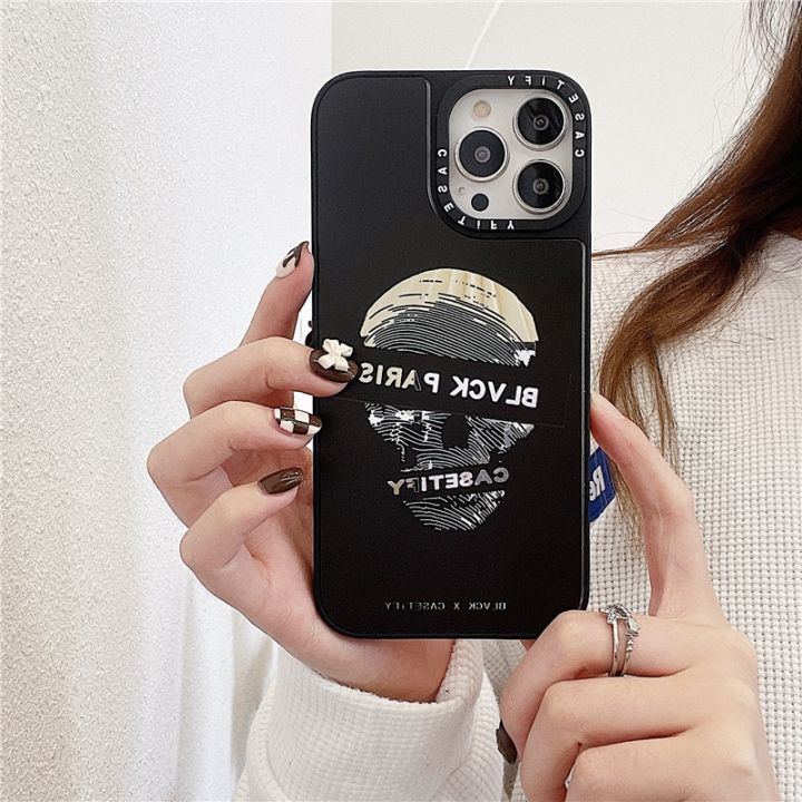CASETiFY%20BLVCK%20Skull%20snake%20Melancholy%20Mirror%20Case%20iPhone%2013%20Pro%20MAX%2012%2011%20Pro%20MAX%20XR%20X%20XS%20MAX%206/7/8%20Plus%20SE2020%2013%2012%20Mini%20TPU%20Shockproof%20Phone%20Cover%20Back%20Cute%20Fashion%20INS%20Style%20Casing%20-%20Image%208