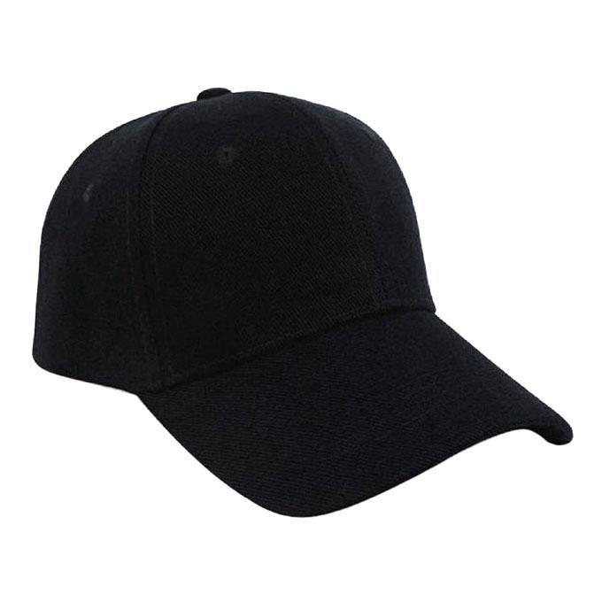 Solid Black Stylish Cap for Men
