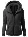 Autumn Winter Warm Jacket Women Hooded 2020 S-5XL Casual Female Hoodies Sweatershirt Zipper Coat Solid Soft Fleece Women Coat. 