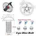 Bicycle Brake Rotor Disc Bolts Screws L Nuts T25 Cycle Bicycle Brake Disc Bolts Screw 6Pcs. 