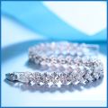 Sterling Silver Crystal Bracelet.