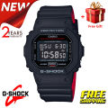 (Ready Stock) G .Shock  Men Watch Sport Watch DW5600 Dual Time Display Water Resistant Shockproof and Waterproof World Time LED Light Man Boy Sports Lover Wrist Watches with 2 Years Warranty DW-5600HR-1. 