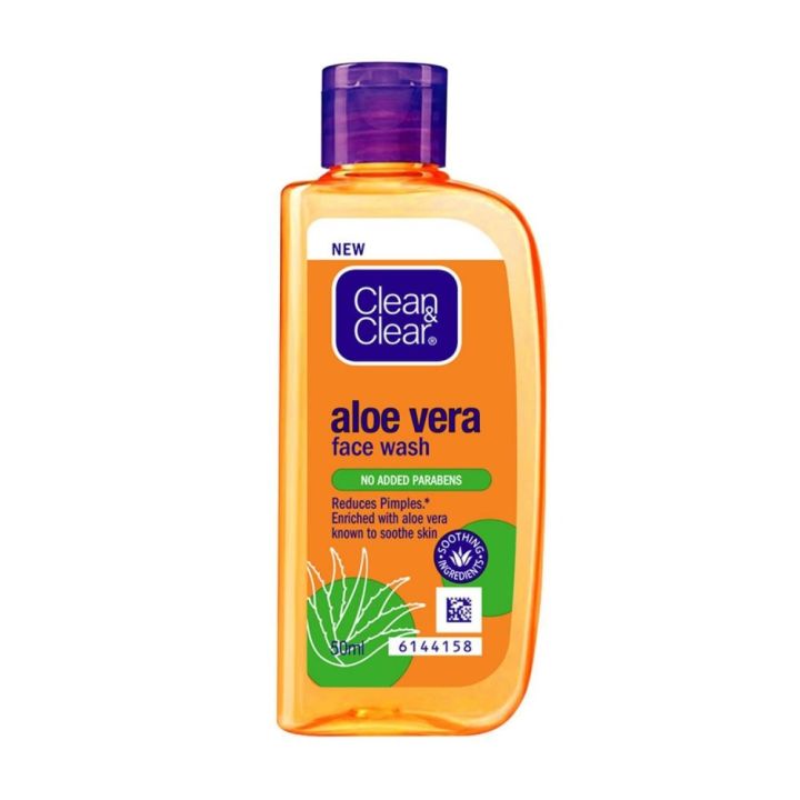 International Indian Product Clean & Clear Aloe Vera Facewash used for male / female - 50 ml