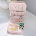 Fashion Portable Travel Accessories Antioxidant Compact Ring Earrings Jewelry Box Jewelry Organizer. 