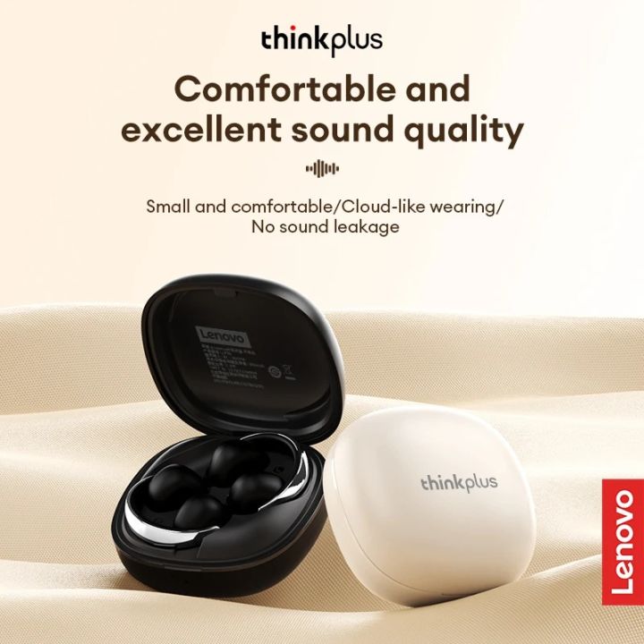 Original Lenovo LP38 TWS Wireless Bluetooth 5.4 Earphones Ear Clip Smart Noise Cancellation Earbuds Game Music Dual Mode Headsets