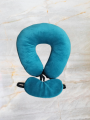 Premium Neck Pillow For Travel - 12 X14 With Eye Mask. 