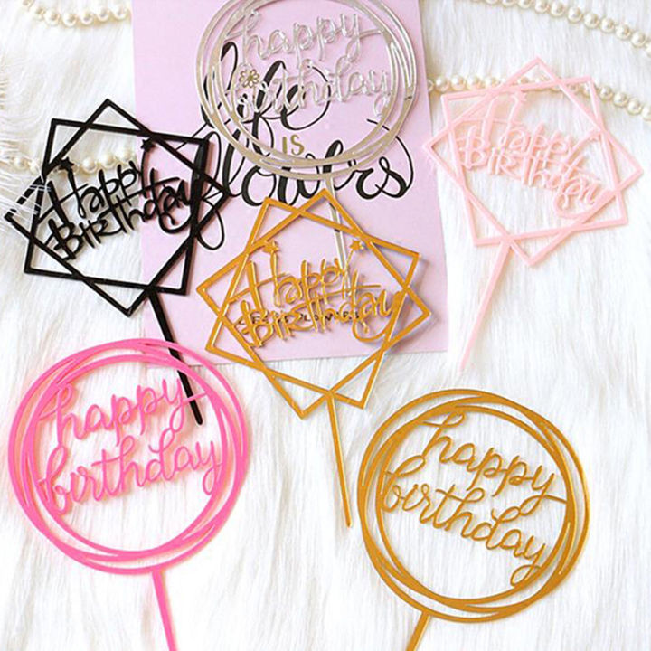 1Pc%20Acrylic%20Hand%20writing%20Happy%20Birthday%20Cake%20Topper%20Dessert%20Party%20Decor%20Gift%20-%20Image%203