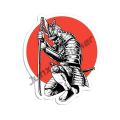 N524# Creative Stickers For Samurai Warrior Decals Car Accessories Anti Scratch Sticker Sunscreen Decor Camper Windows Decal. 